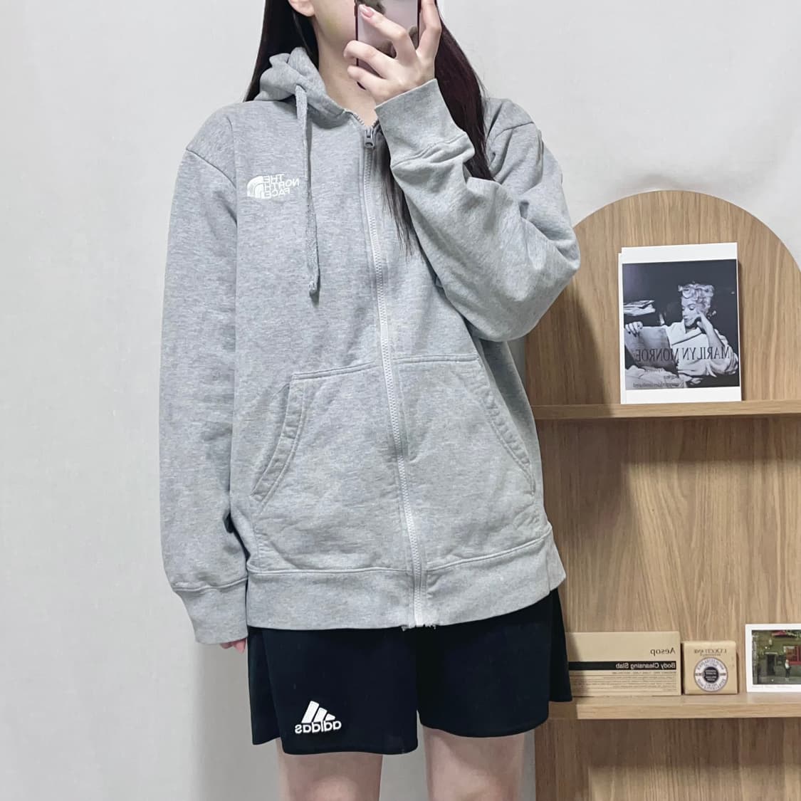 [정품] 노스페이스 그레이 기모 후집 [ L ] 상품이미지2