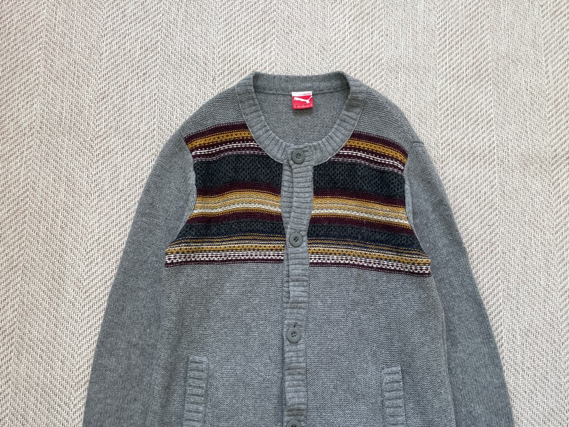 Puma 푸마 그레이 에스닉 버튼 가디건 J04165 상품이미지3