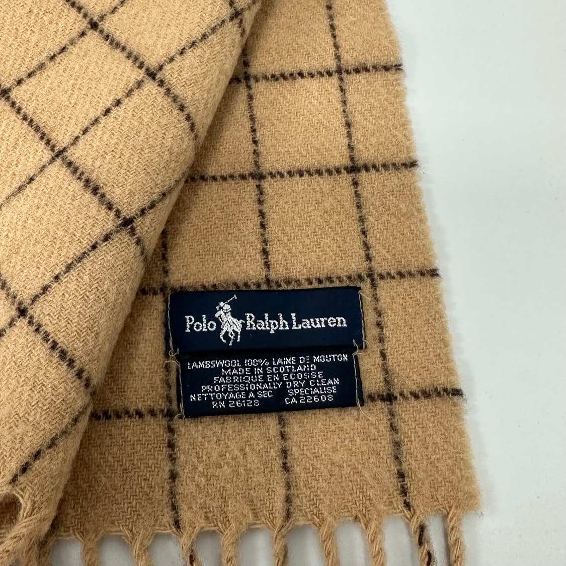 폴로 체크 로고 머플러 상품이미지6