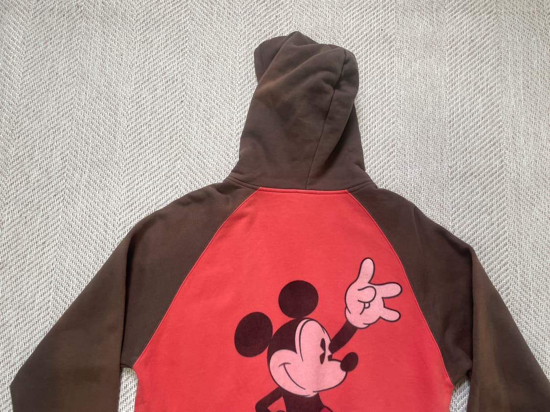 디즈니 미키마우스 프린팅 썬 페이딩 후드집업  J04154 상품이미지4