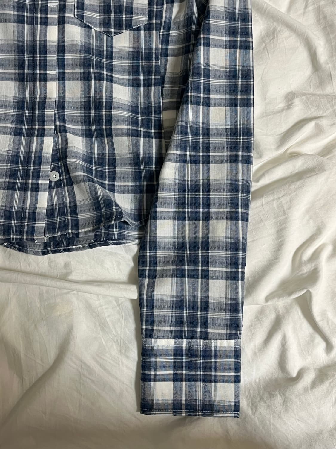 어반드레스 크롭 체크 셔츠 M 상품이미지3