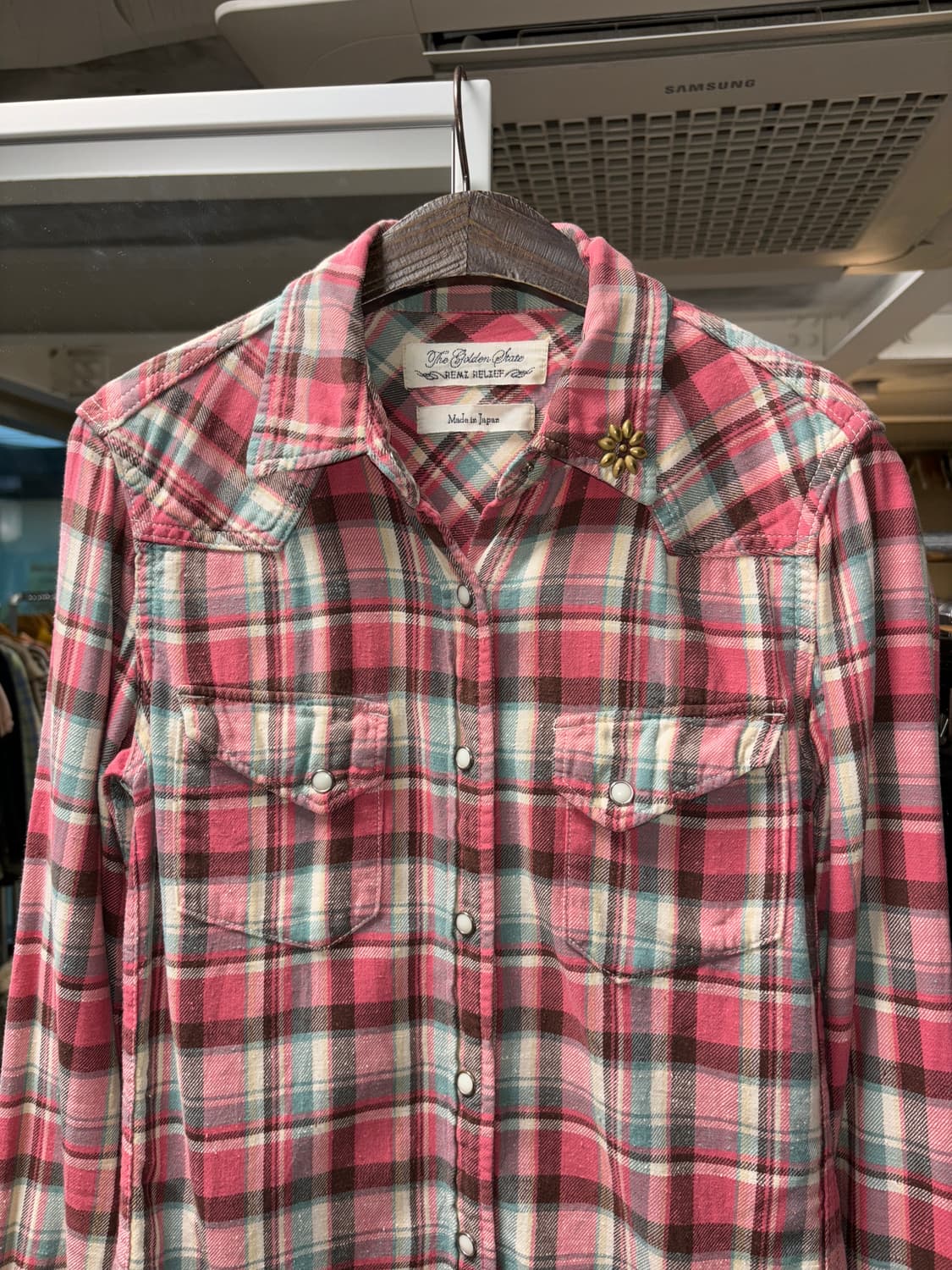 레미 렐리프 체크 셔츠 상품이미지3