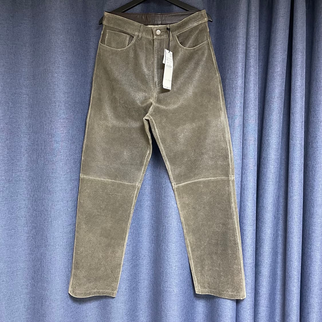 [30] ZARA 워싱 이팩트 레더 팬츠 상품이미지1