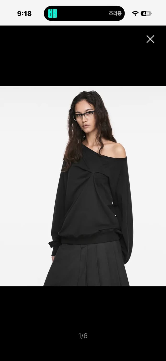 나체 롱슬리브 블랙 상품이미지1