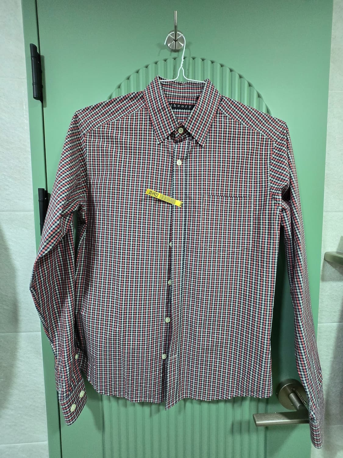 띠어리 체크 포플린 셔츠  상품이미지2