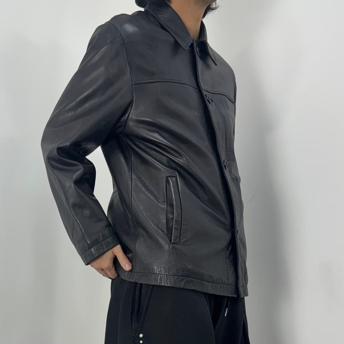 Vtg Sheep Skin Leather Jacket 상품이미지2