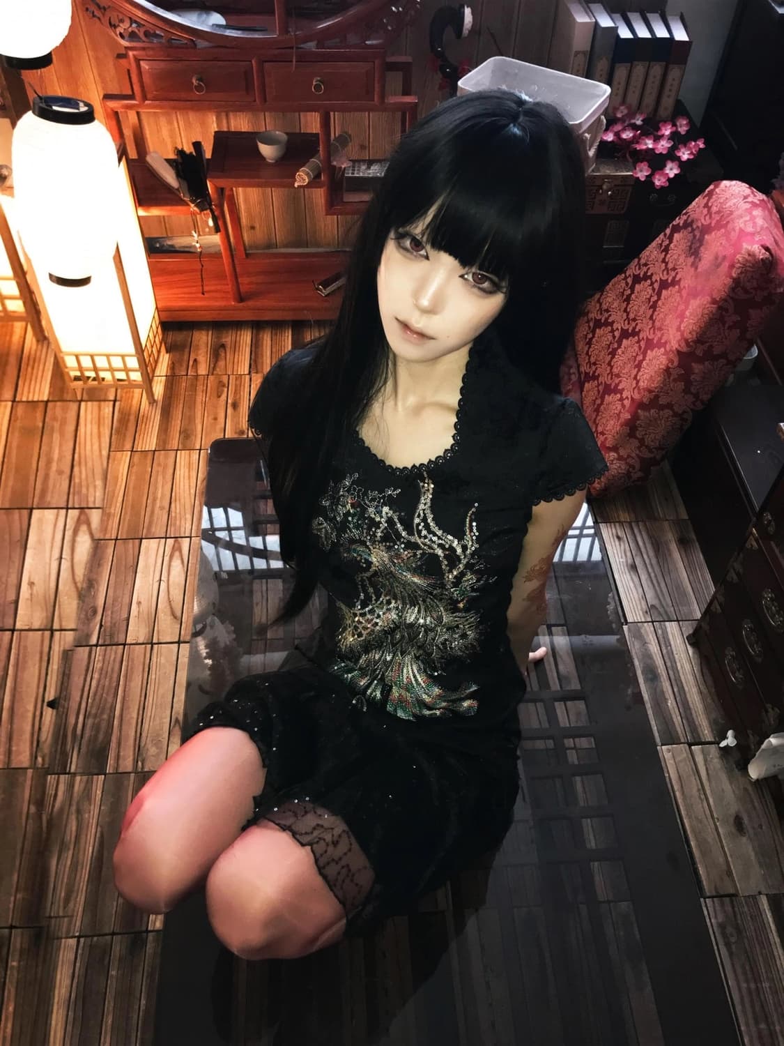 PIAOLIANG 피아오량 오리엔탈 미디 원피스 상품이미지3