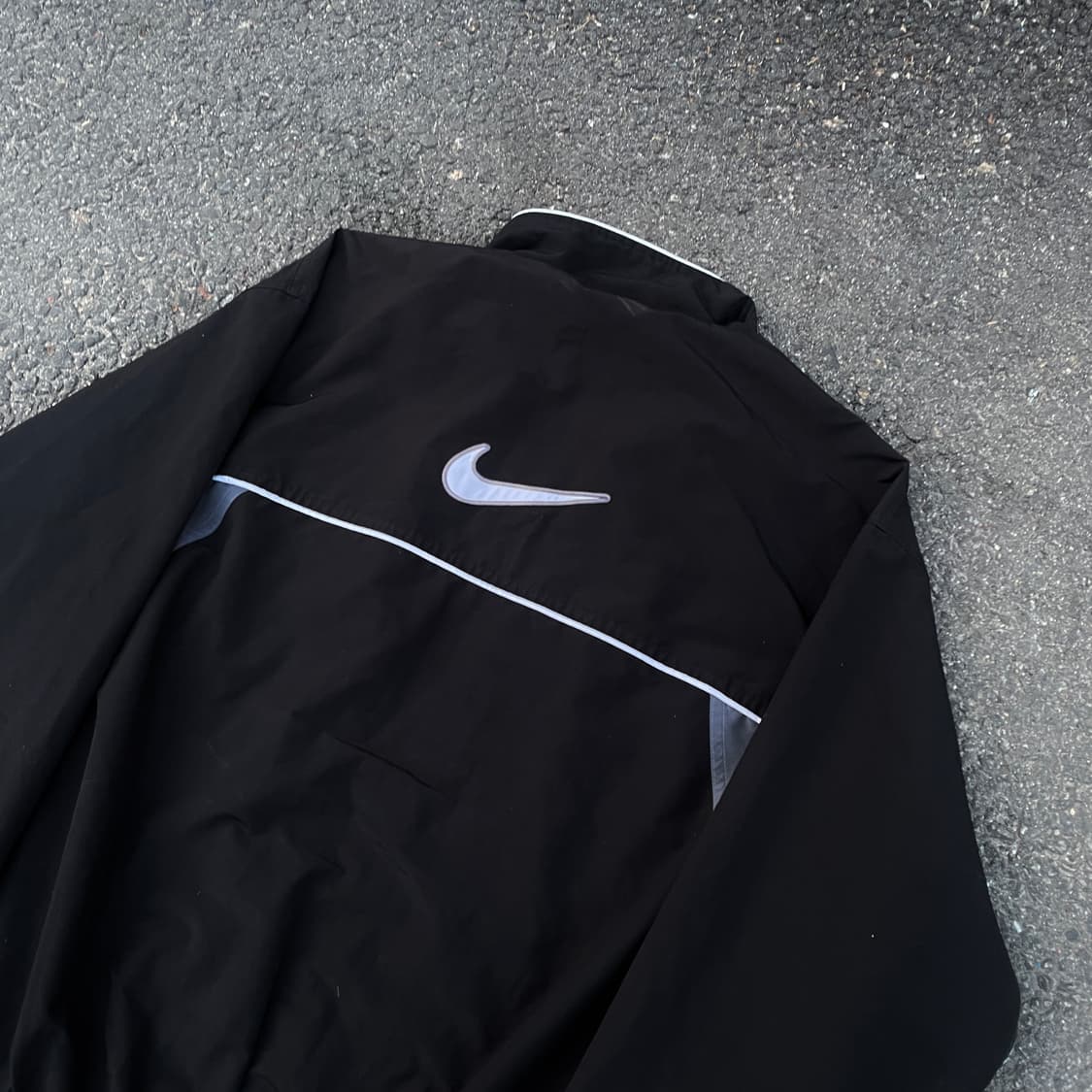 90s 팀 나이키 올드스쿨 백로고 바람막이 빅스우시 트랙자켓 L 상품이미지2
