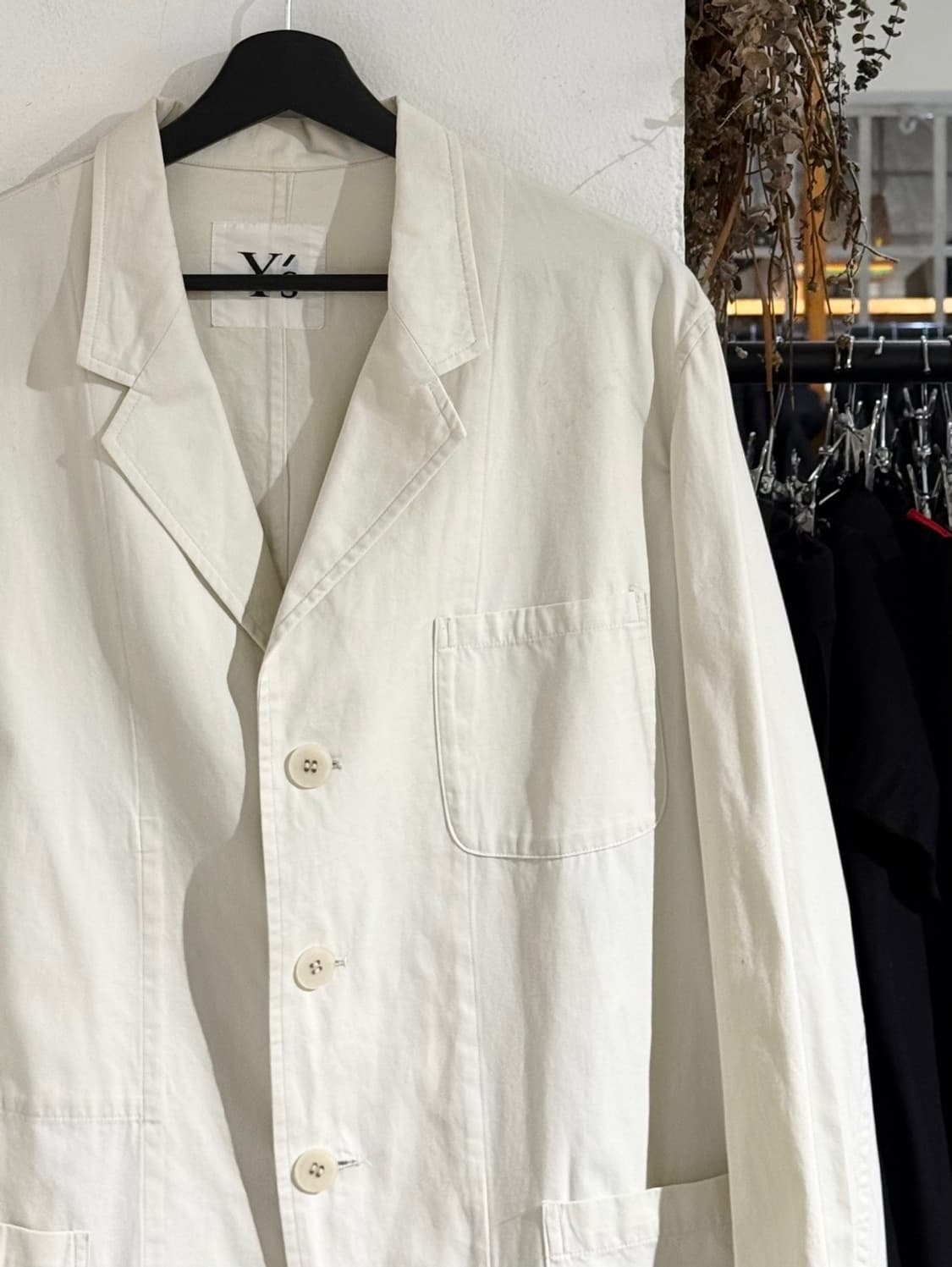 y's 아이보리 코튼 멀티 포켓 3b 블레이저 자켓 상품이미지3