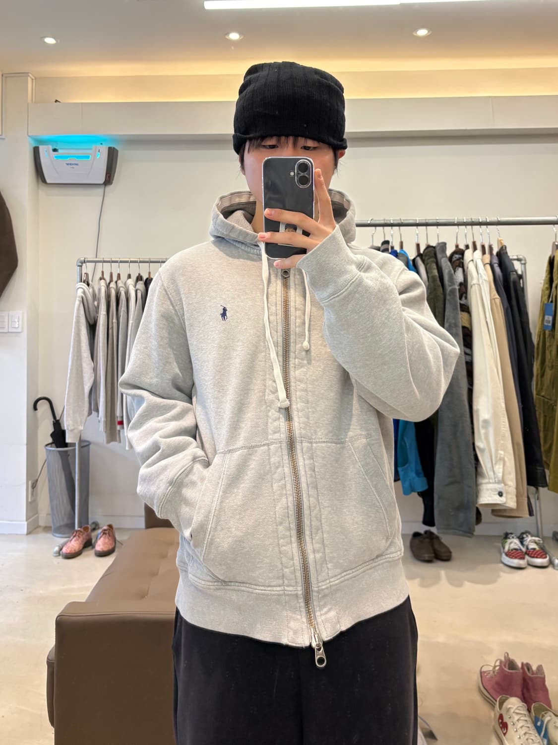 폴로 랄프로렌 와플 투웨이 후드집업 상품이미지9