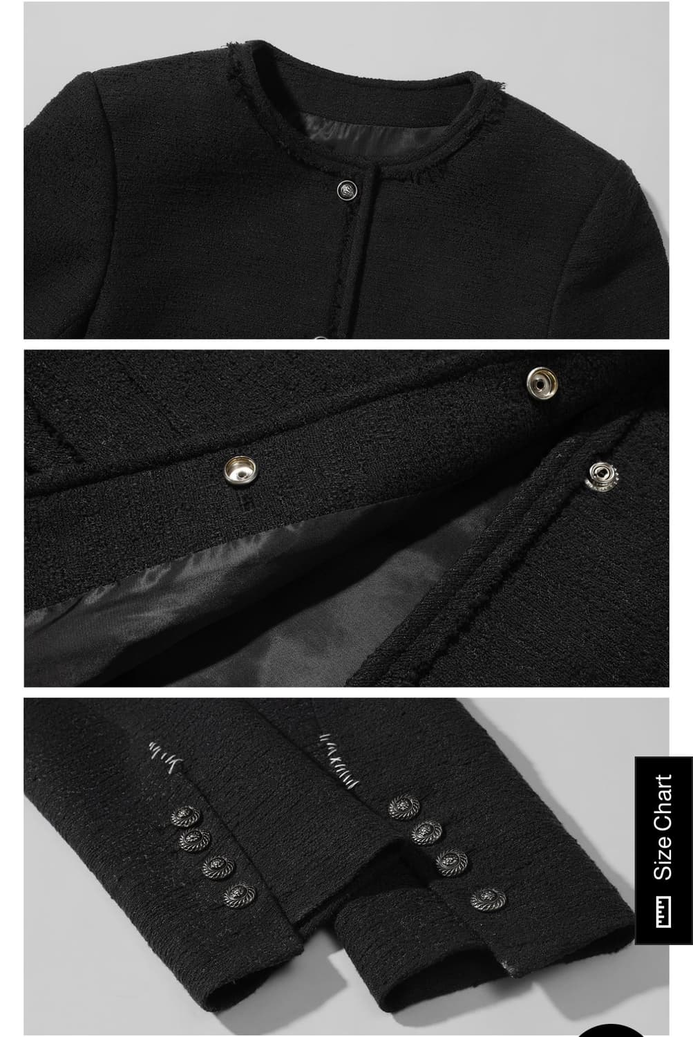 WARDEN EDGE 크롭 라운드넥 스트럭처드 자켓 상품이미지3