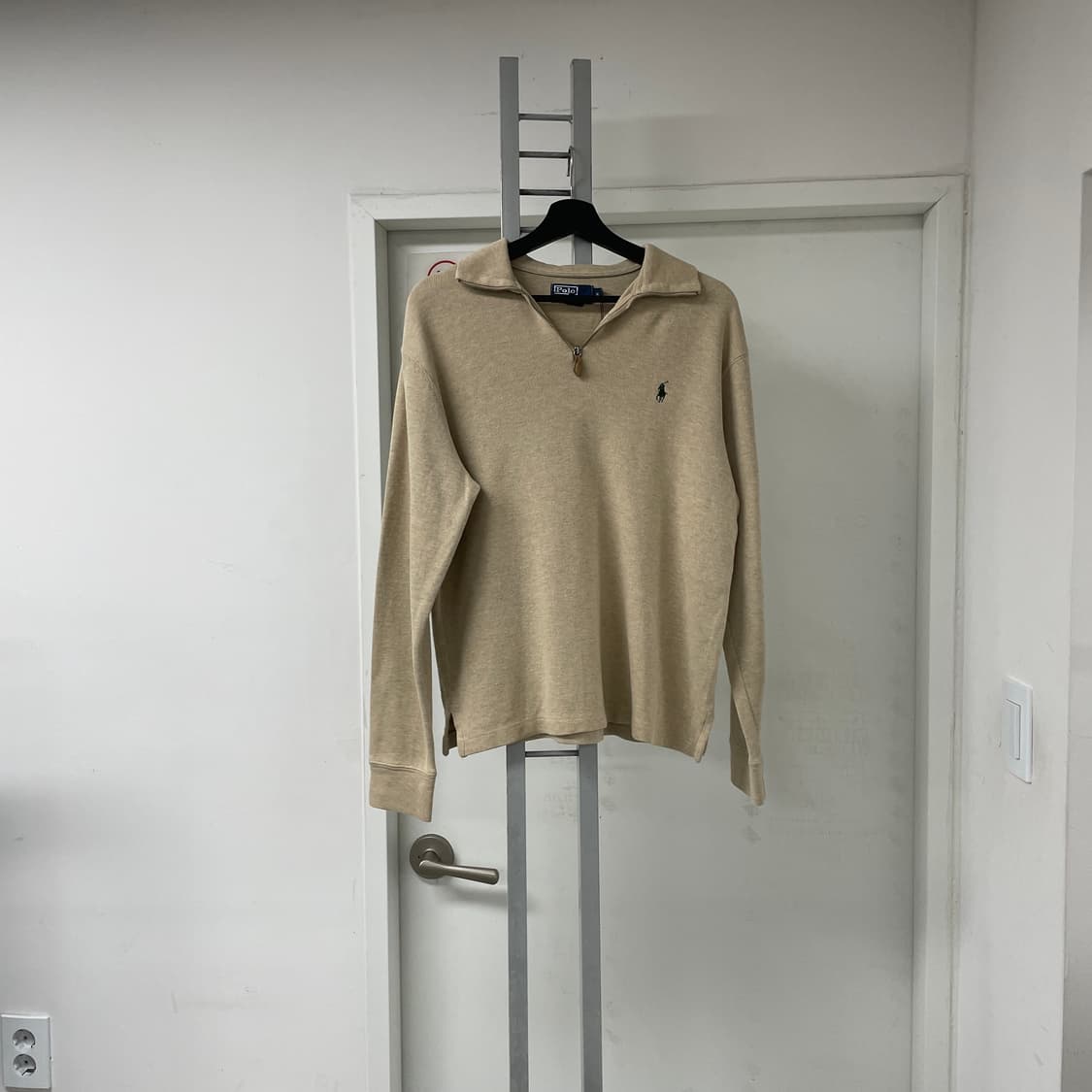 폴로 랄프로렌 반집업 맨투맨 베이지 S 상품이미지1