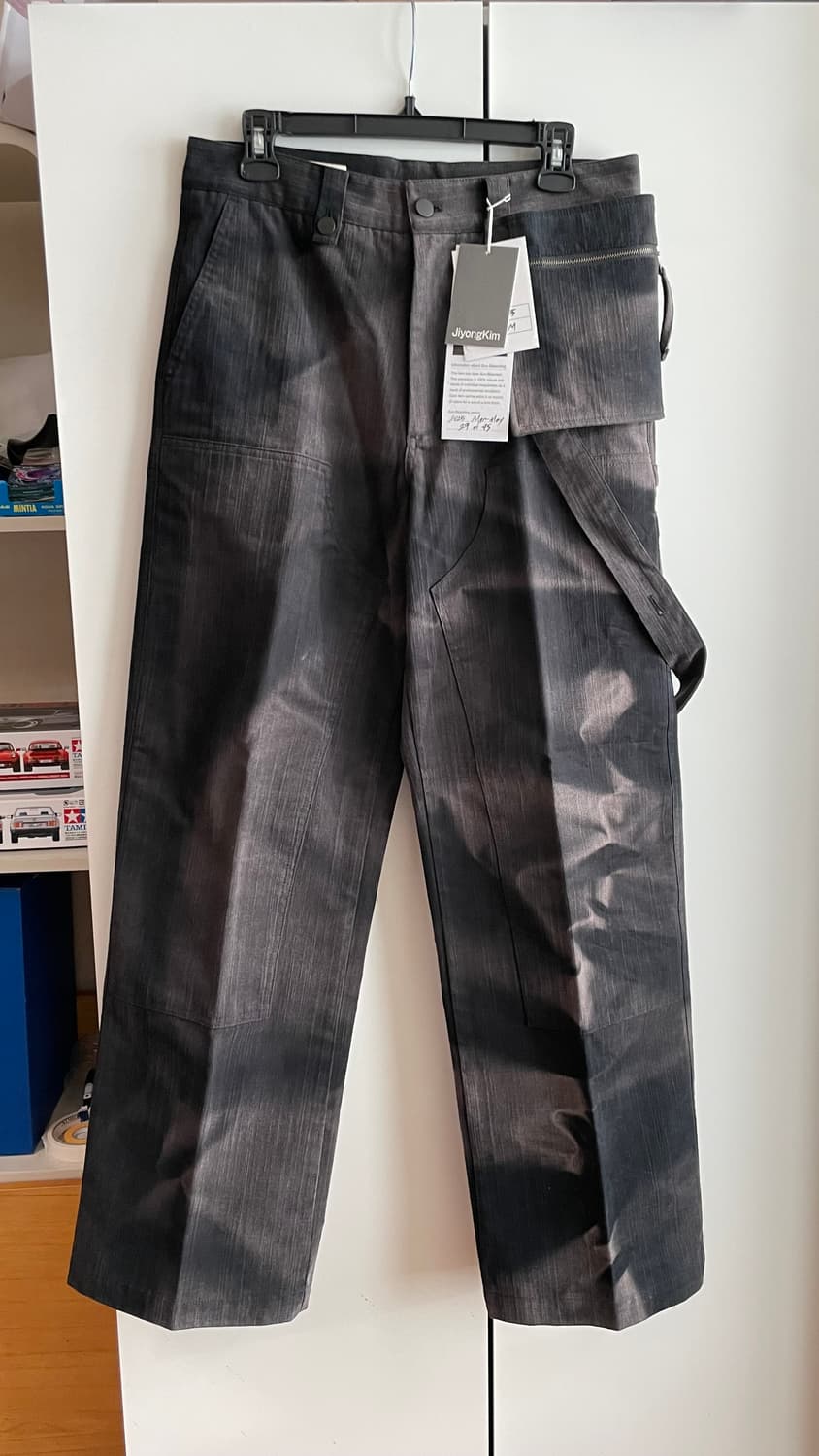 지용킴 25aw 선블리치 더블니 팬츠 상품이미지1