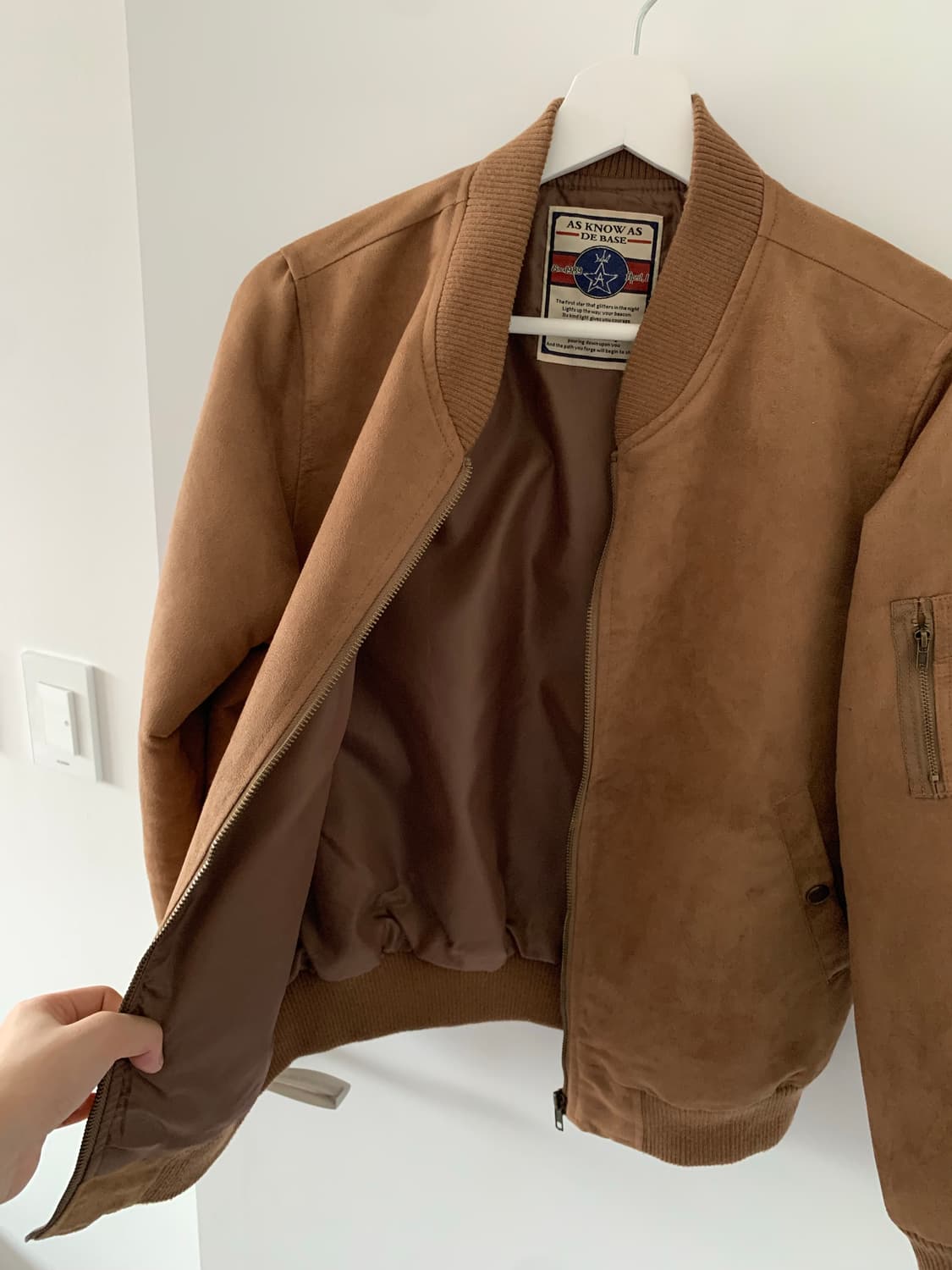 브라운 스웨이드 점퍼 상품이미지5