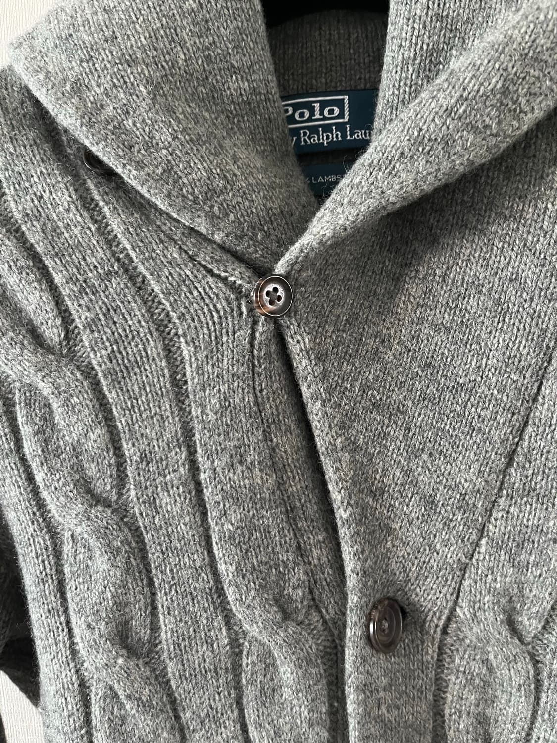 폴로 랄프로렌 숄카라 케이블 니트 가디건 상품이미지3
