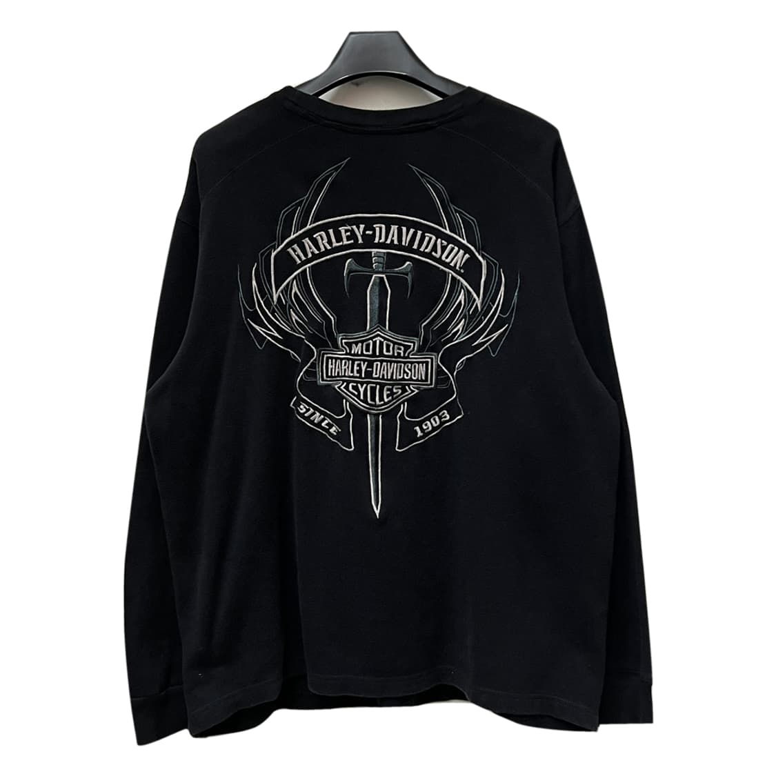 할리 데이비슨 앤틀러 실드 긴팔 니트 맨투맨 XL 상품이미지3