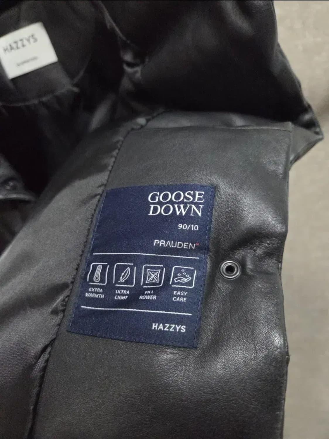 여성 85 헤지스 양가죽 거위털 패딩 조끼 베스트 상품이미지4