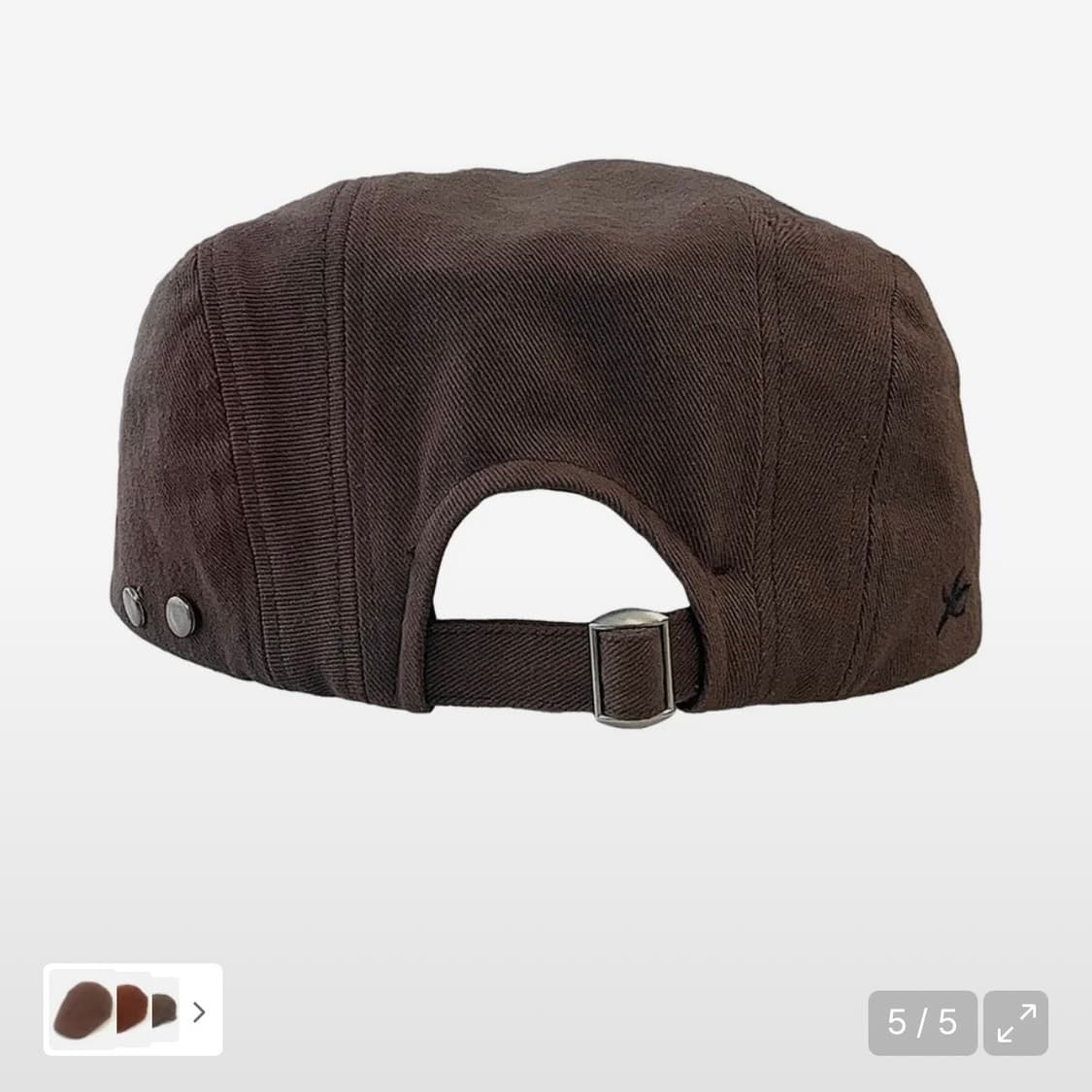 더콜디스트모먼트 헌팅캡 브라운 새상품 상품이미지3