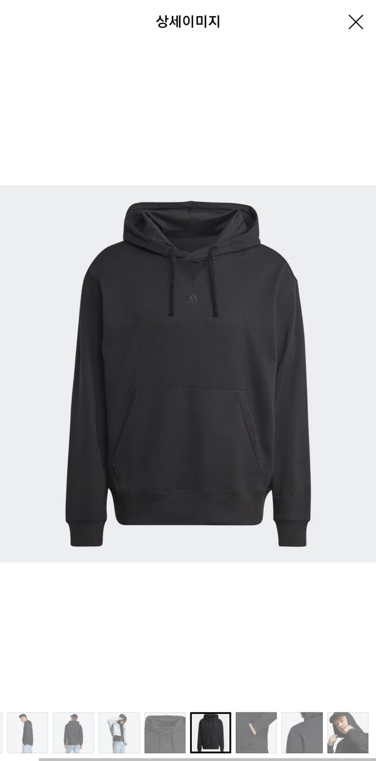 아디다스 ALL SZN 올블랙 후드티 상품이미지1