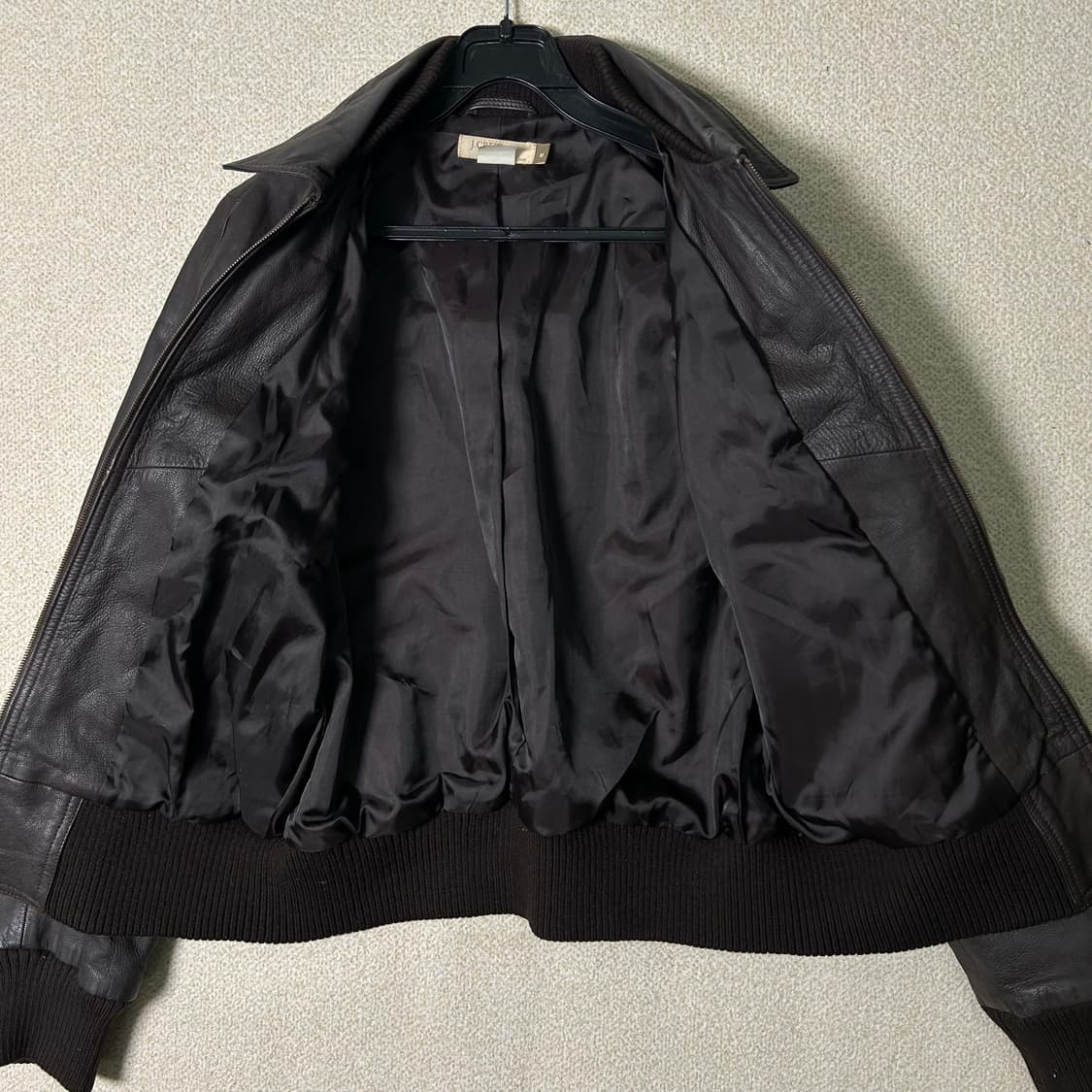  (M) 제이크루 브라운 가죽 봄버 자켓 상품이미지5