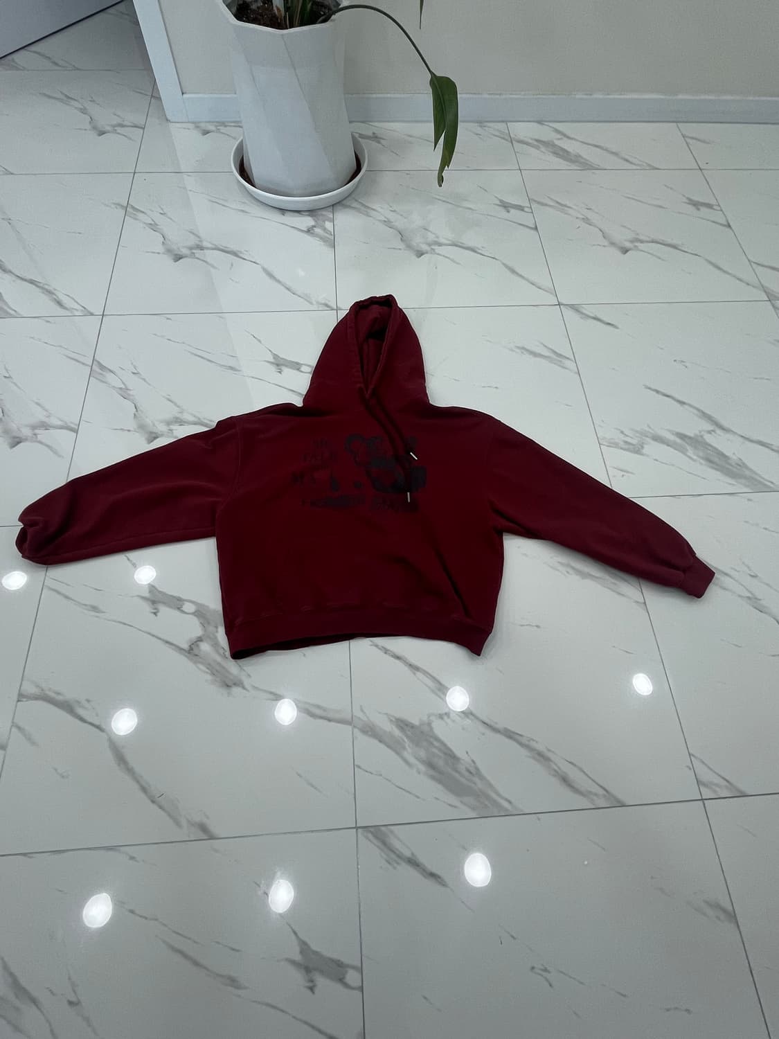 엠오오 버건디 후드티  상품이미지2