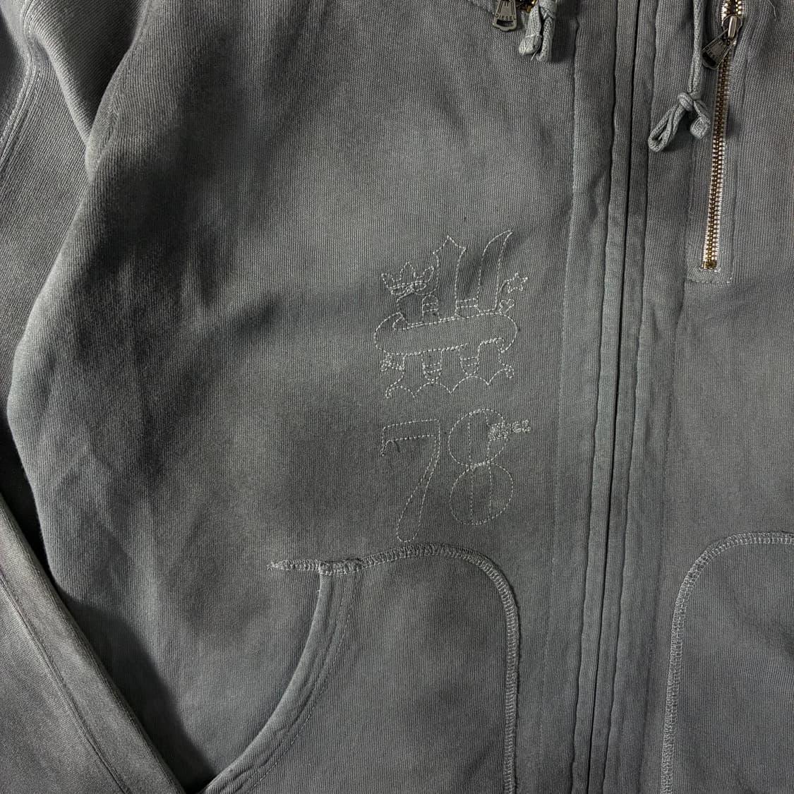 Diesel 디젤 00‘s 피그다이 페이딩 그런지 후드집업 상품이미지4