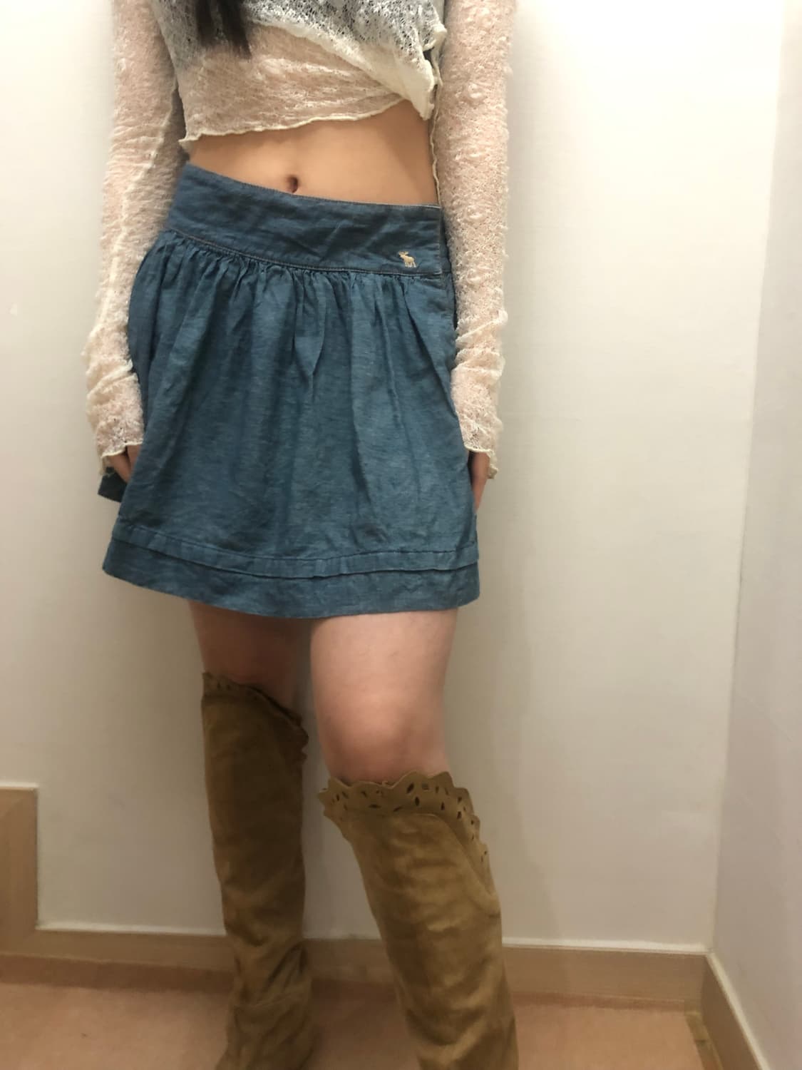 빈티지 아베크롬비 데님 미니 스커트 상품이미지1