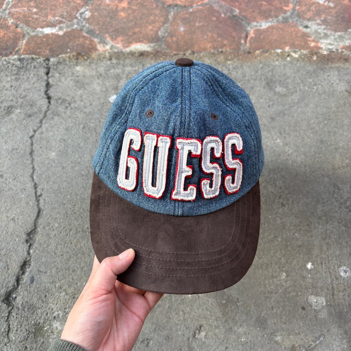 Guess 게스 데님 볼캡 모자 상품이미지1