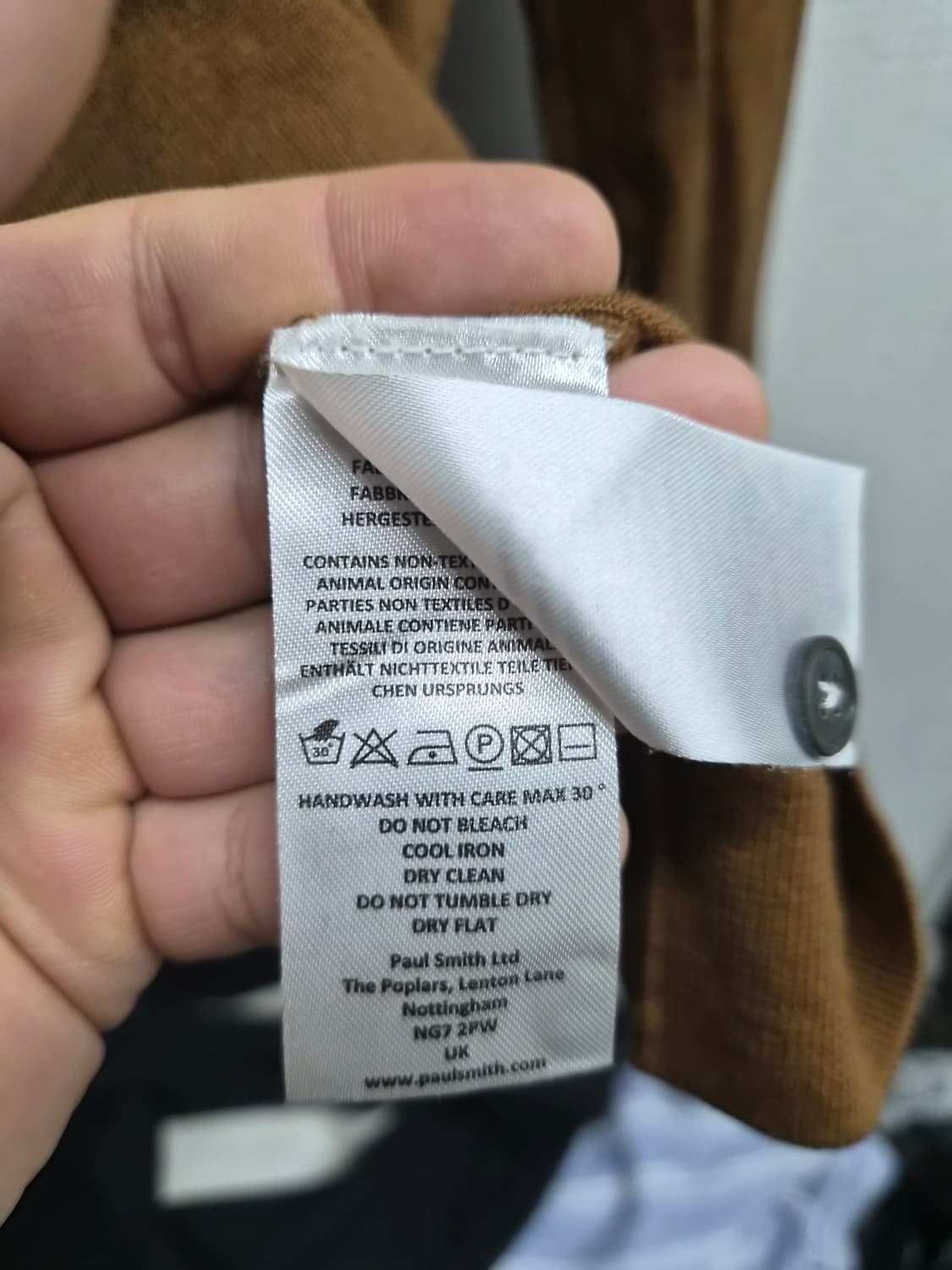 하자있음 M/95) 폴스미스 카라 니트 팝니다 상품이미지4