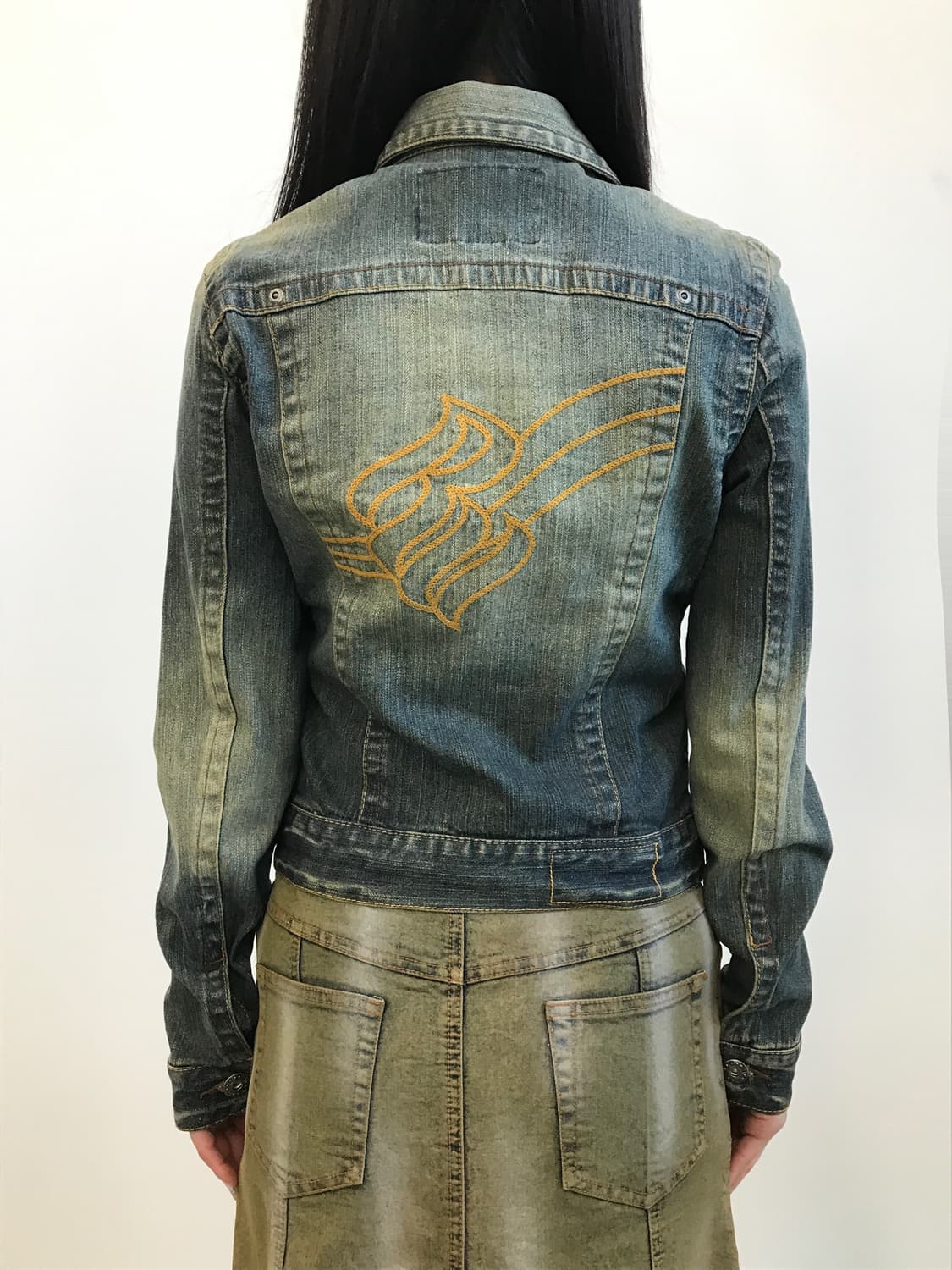 'Rocawear' Y2K Embroidery Denim Jacket 상품이미지3
