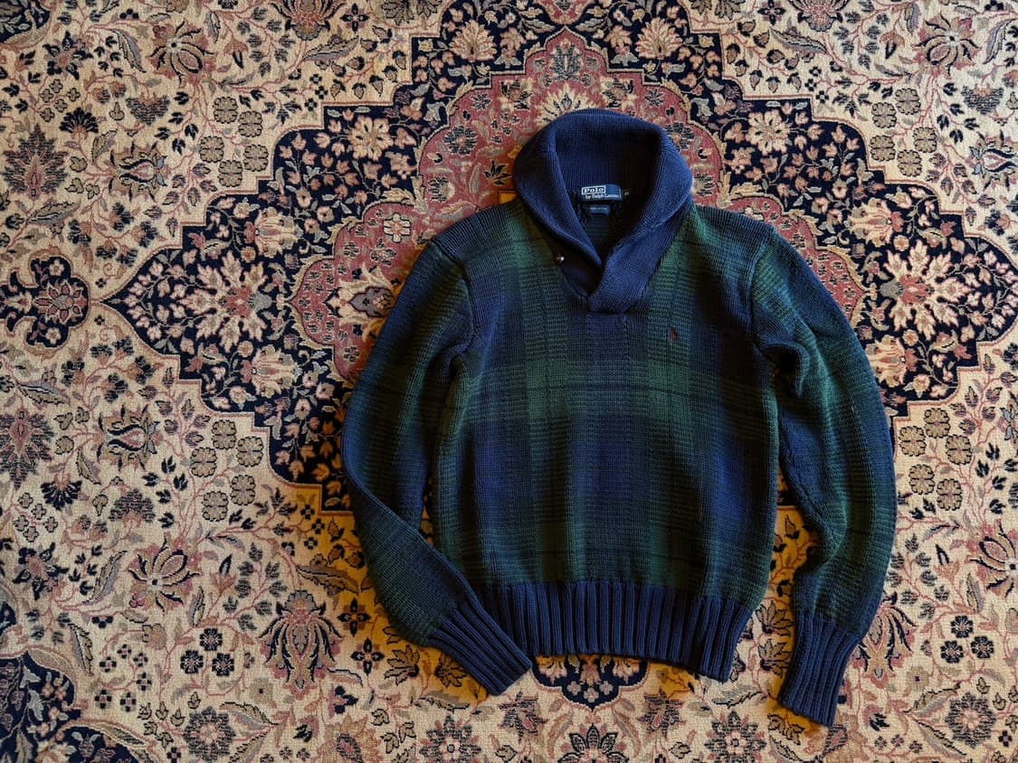 폴로 랄프로렌 숄칼라 니트 100 상품이미지2