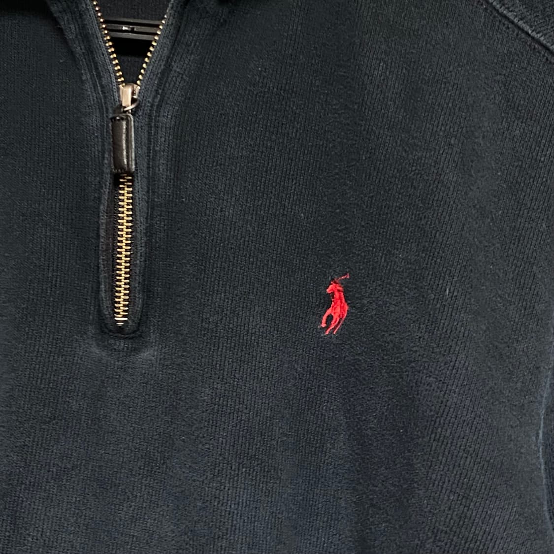 폴로 반집업 니트 S 상품이미지4