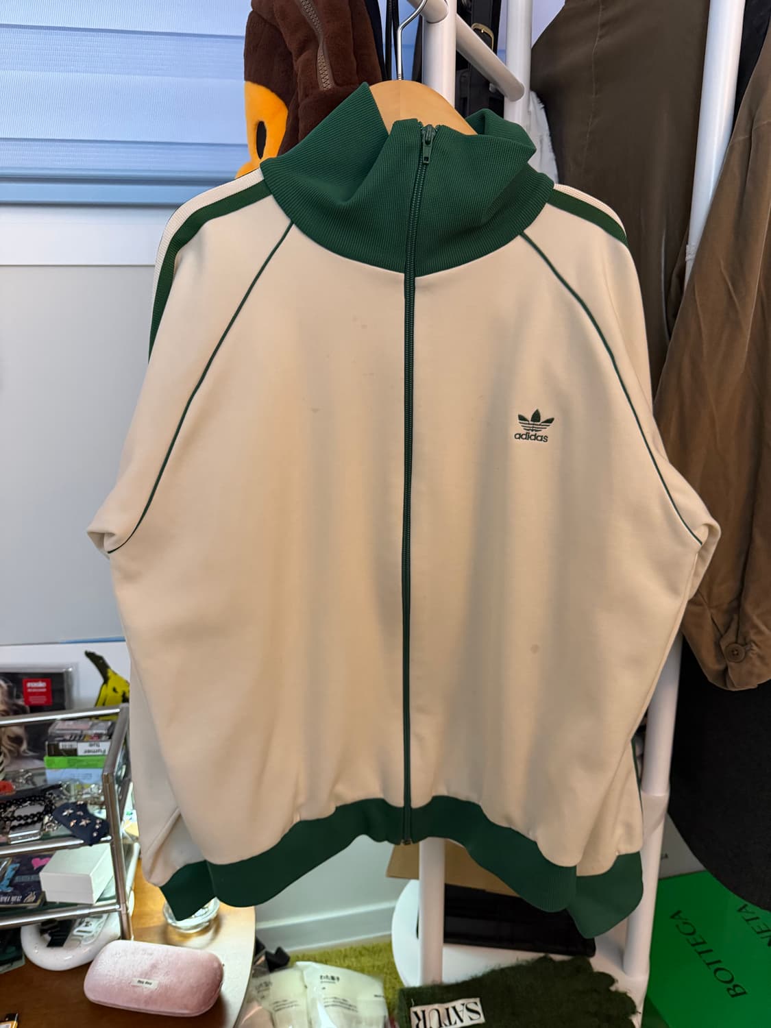 서독제 아디다스 져지 그린아이보리 상품이미지1