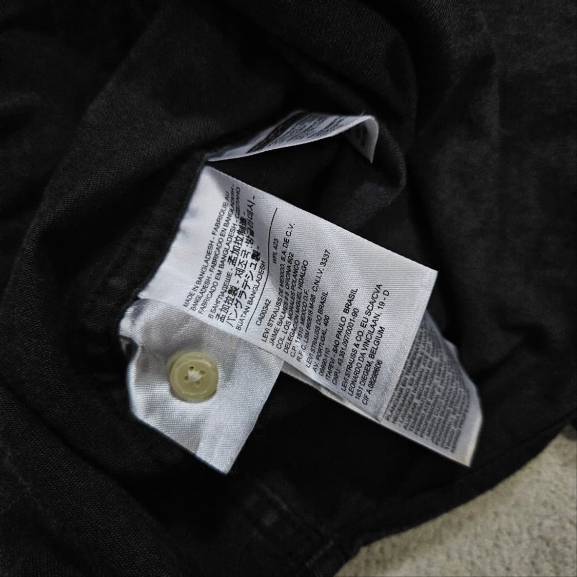 리바이스 웨스턴 셔츠 S 블랙 상품이미지5