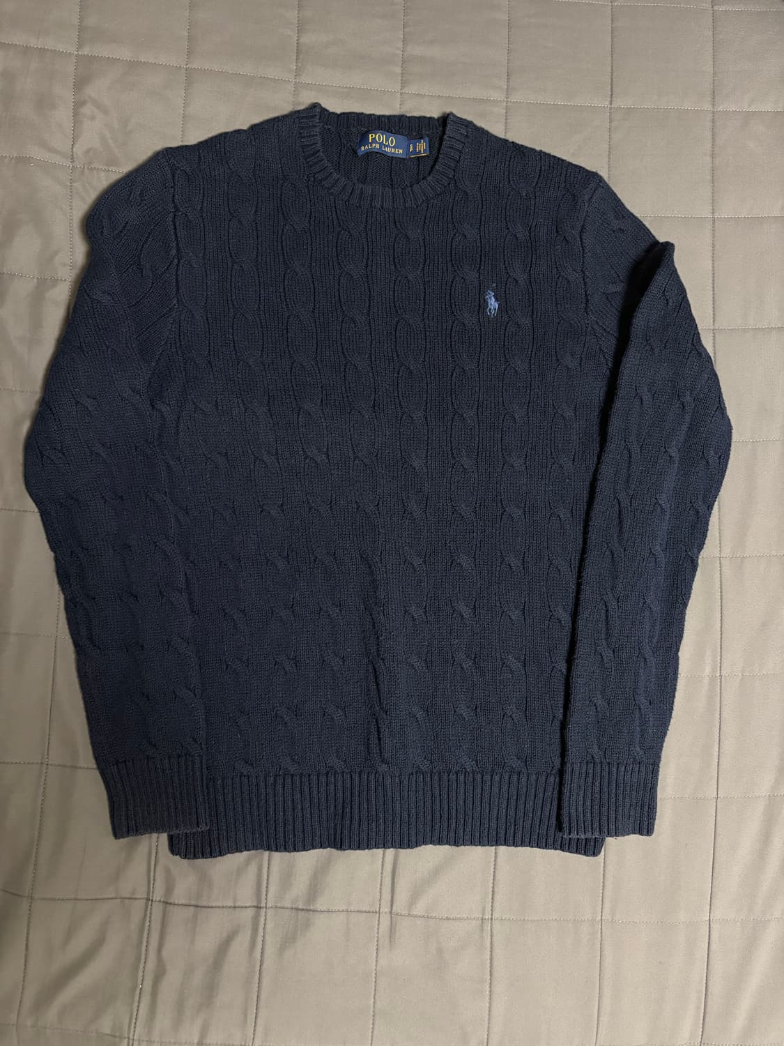 폴로랄프로렌 네이비 꽈배기 니트 상품이미지1