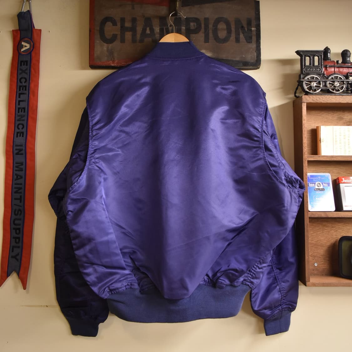 MA-1 항공점퍼 퍼플 XL 105-110 미사용품 상품이미지8