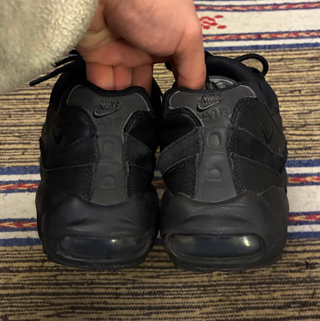 (250)나이키 에어맥스 95 트리플블랙 올검 에센셜 맥스95 상품이미지6