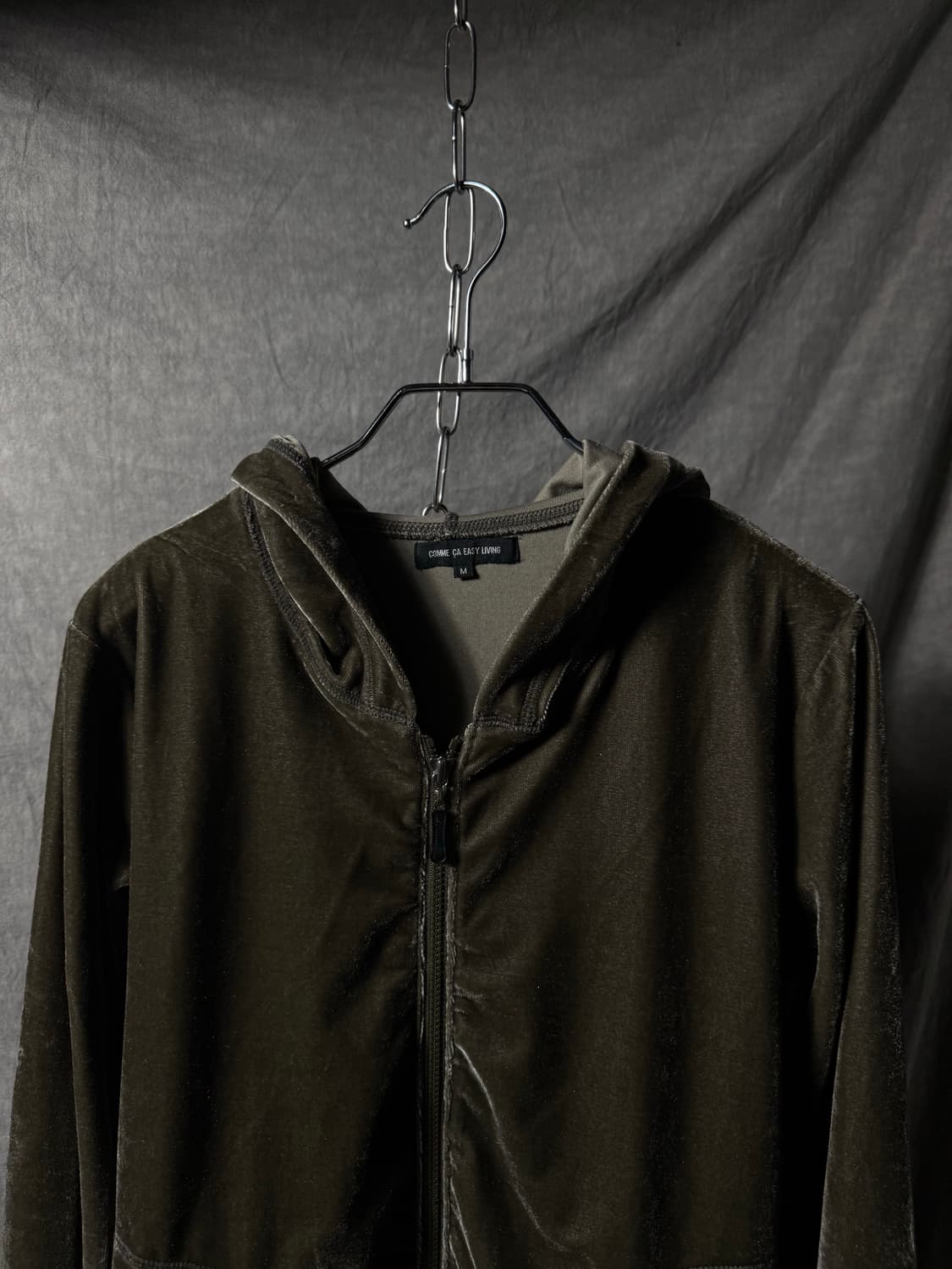 Comme Ça Ism Velour Zip-Up Hoodie 상품이미지2