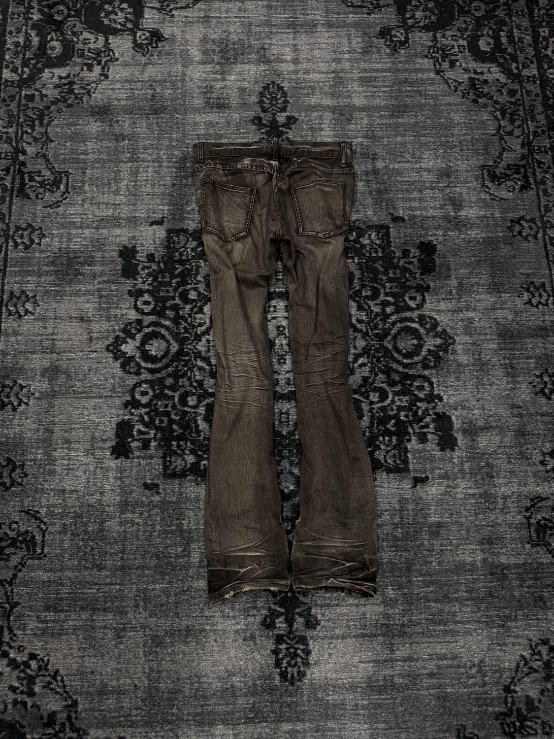Schlussel 00s grey damaged slim flare de 상품이미지7