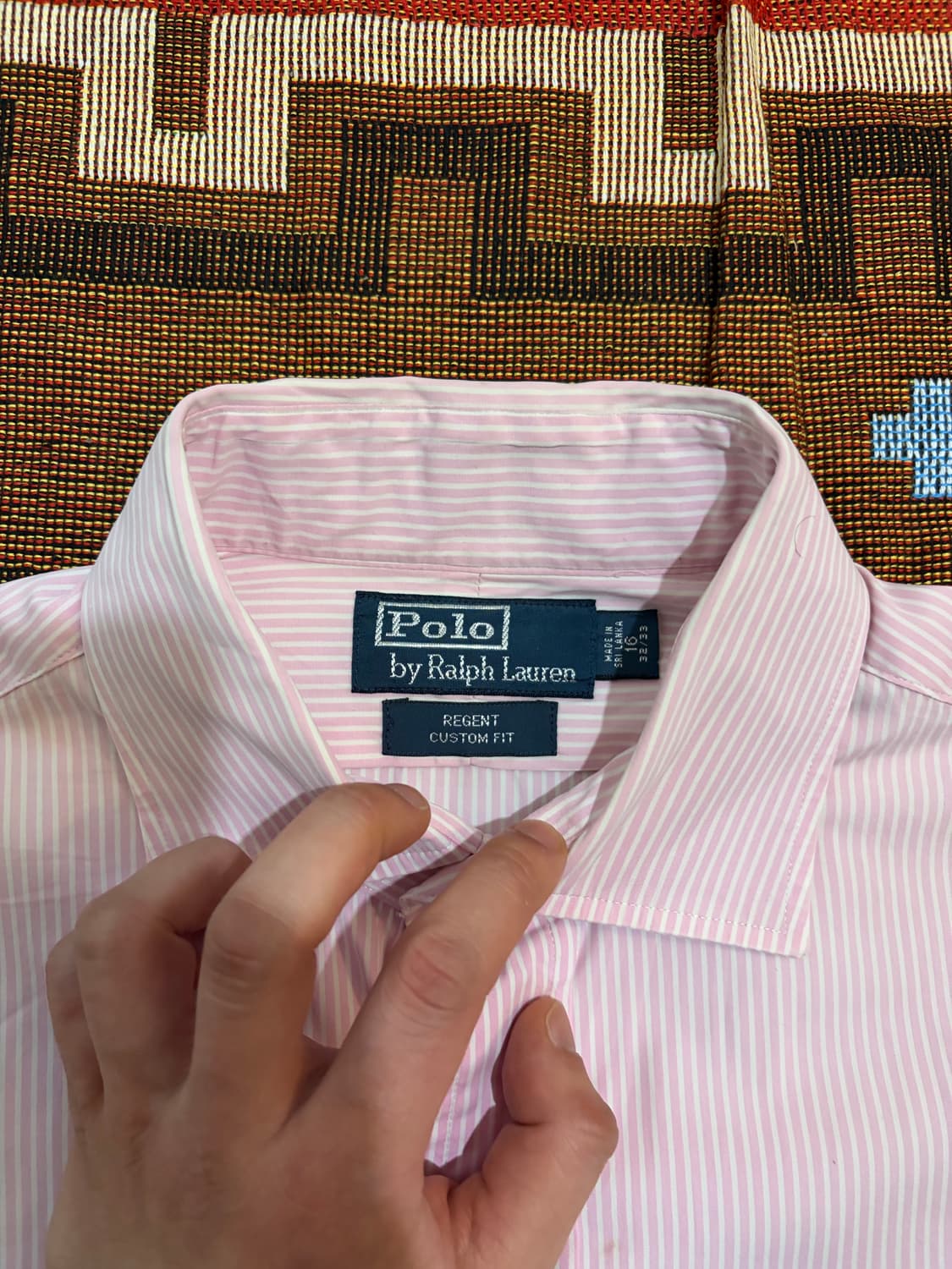 100) 폴로 랄프로렌 셔츠 핑크 스트라이프 상품이미지5