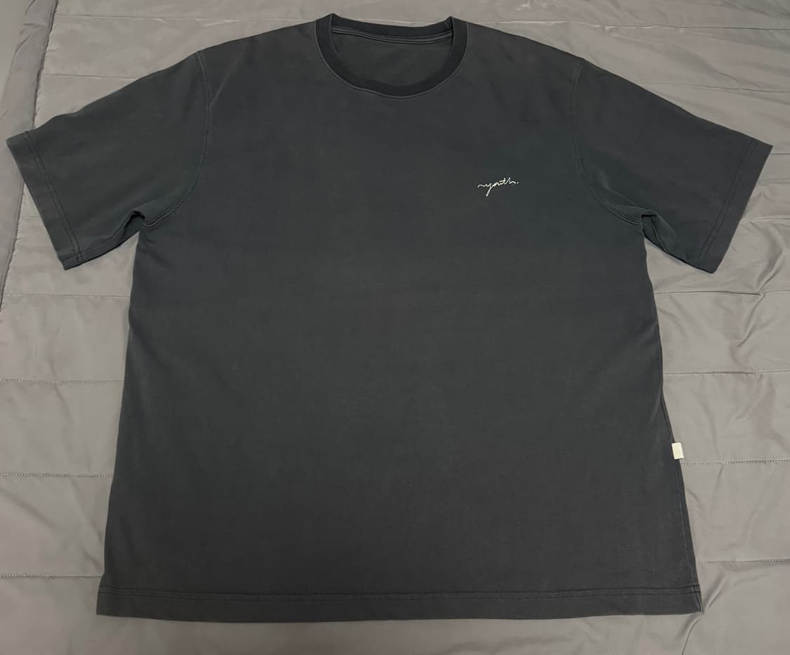 유스 로고 반팔 티셔츠 네이비 상품이미지4