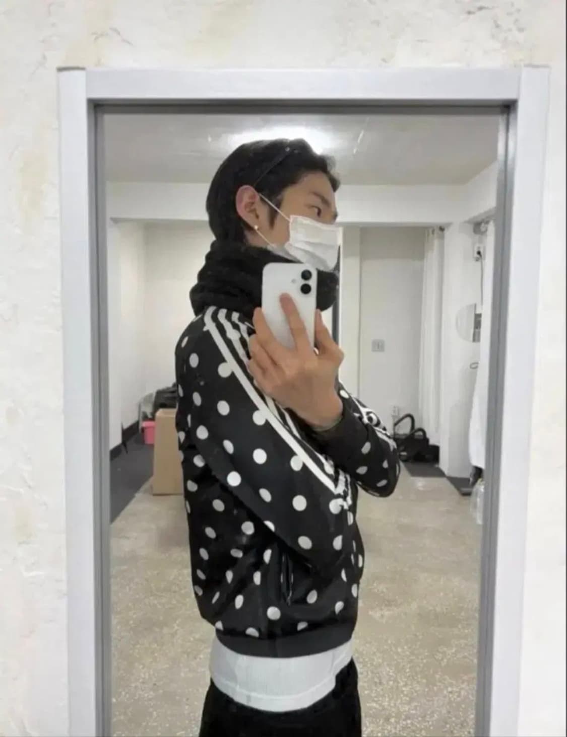 90) adidas 아디다스 나우아임영 도트 땡땡이 파이이버드 져지 상품이미지7