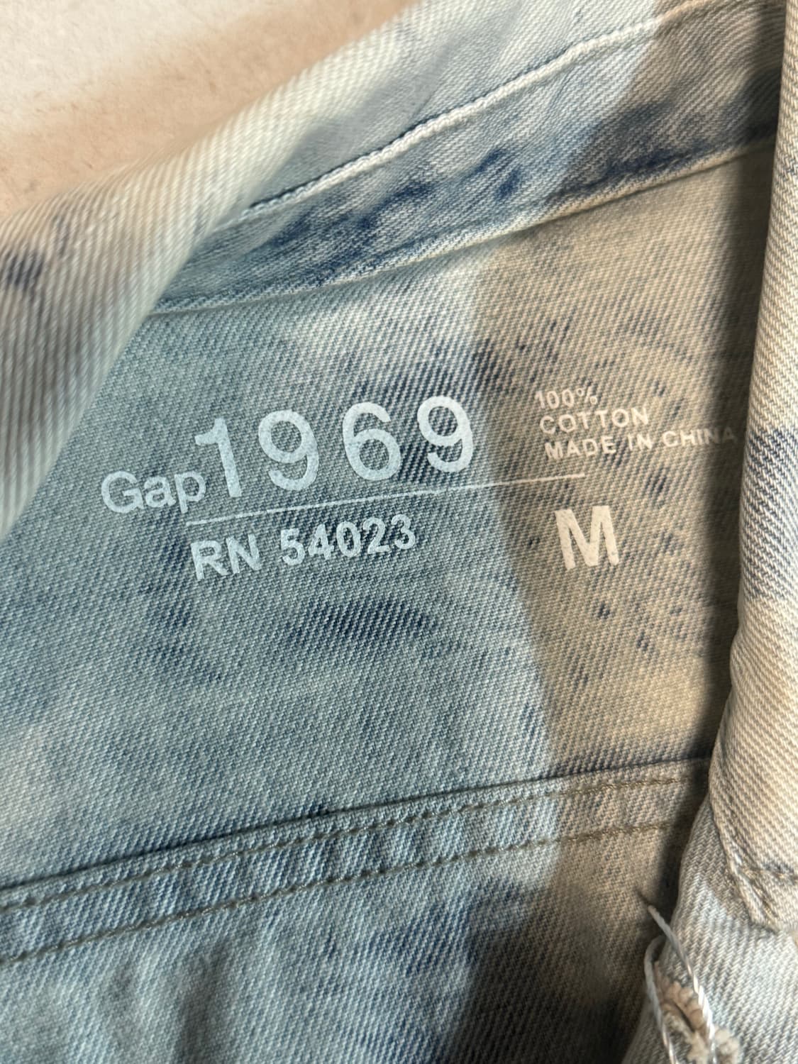 Gap 갭 빈티지 레어 패턴 데님 트러커 자켓 상품이미지4