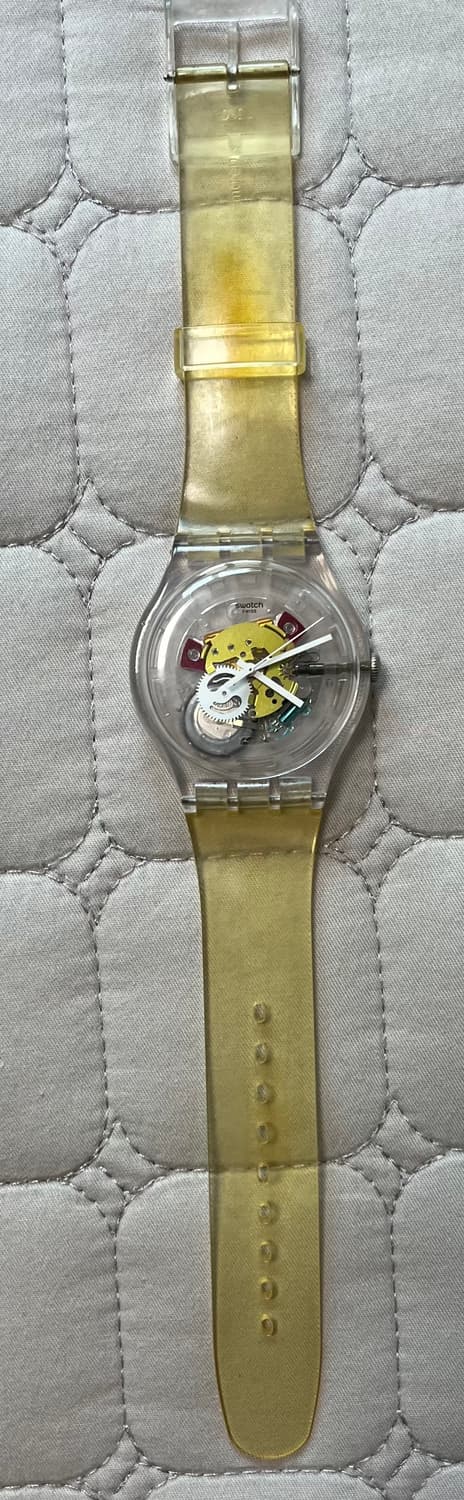 스와치 클리어 시계 랜덤 고스트 상품이미지3