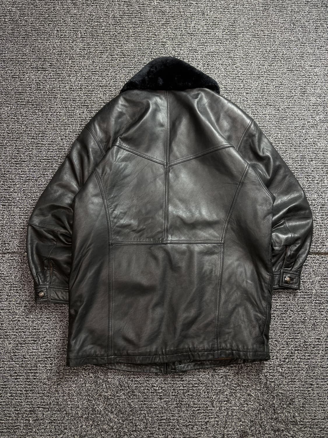 HI-FIVE 아카이브 램스킨 레더 무스탕 봄버 자켓 2219 상품이미지4