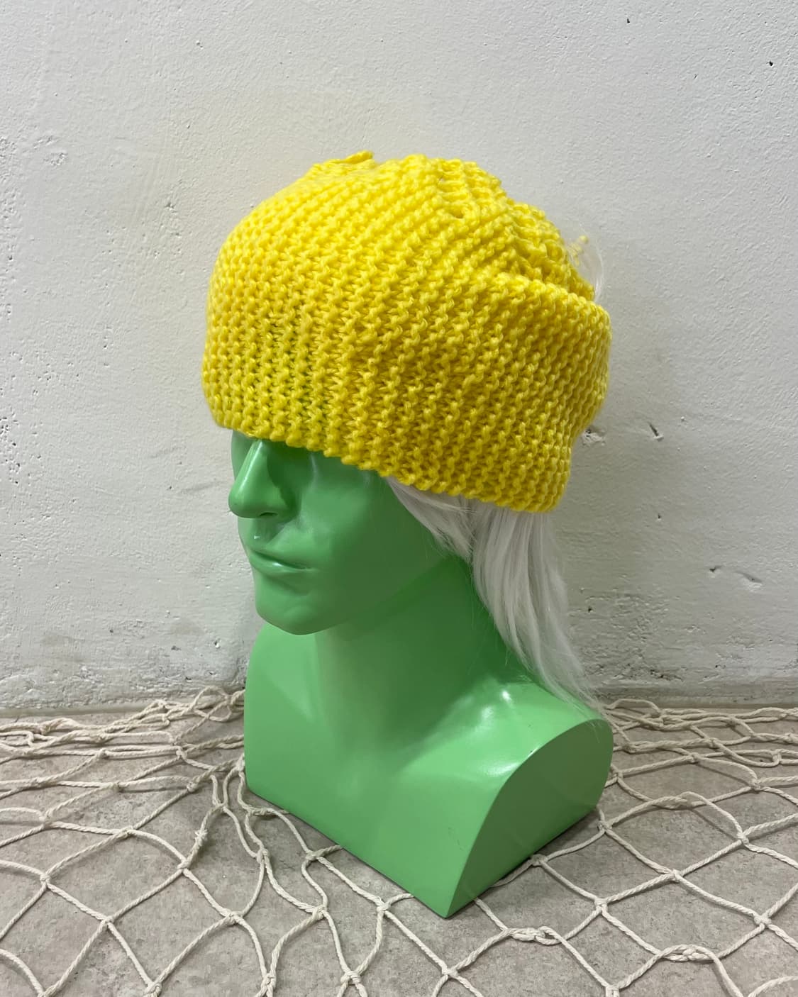  yellow knit crown scarf  상품이미지2
