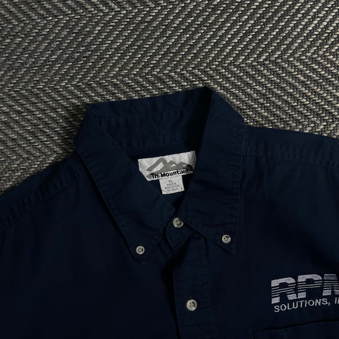 USA 오리지날 빈티지 박시핏 워크 셔츠o 3945 상품이미지4