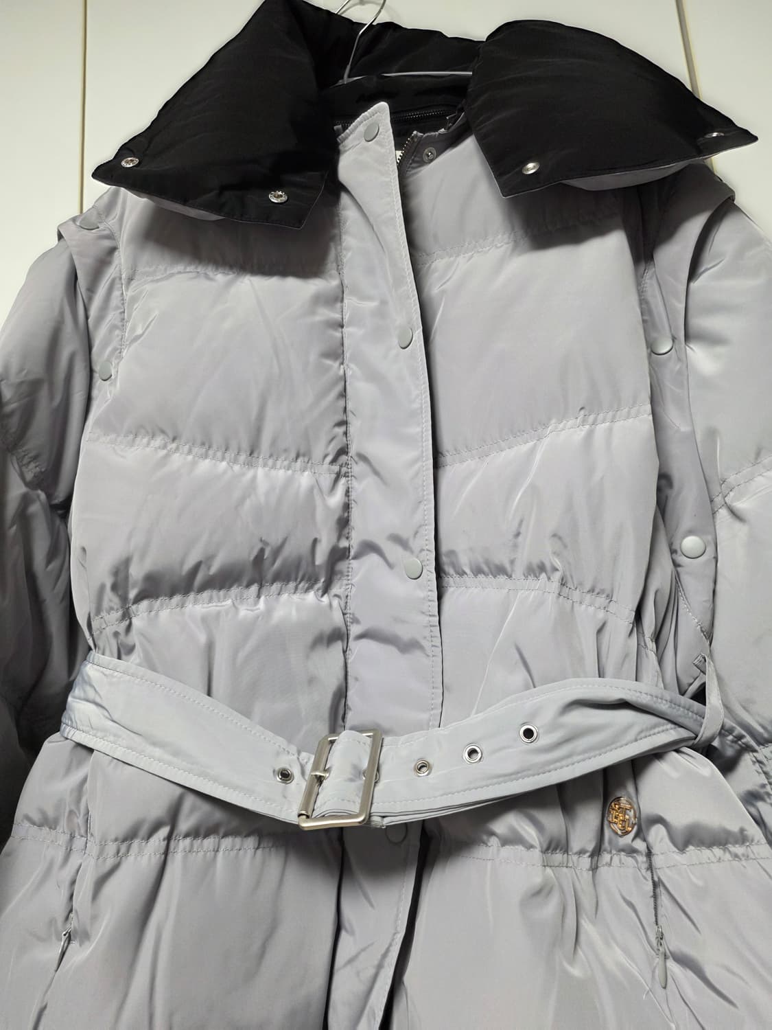 스투디오럭스 그레이 투웨이 웰론패딩 상품이미지3