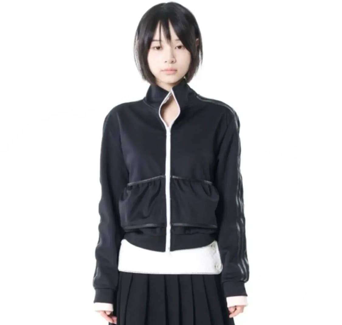 오스하이 oshigh 넥 코르셋 져지 집업 블랙 구합니다 상품이미지1