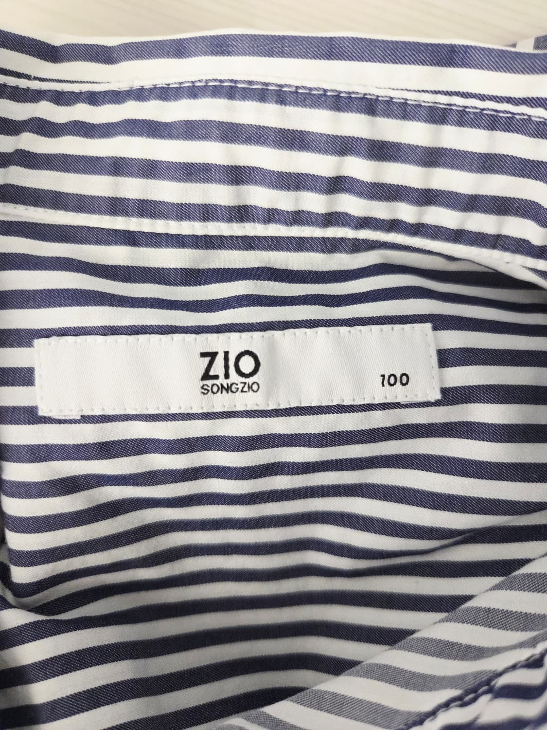 ZIO SONGZIO 지오송지오 백 포인트 셔링 스트라이프 셔츠 상품이미지7